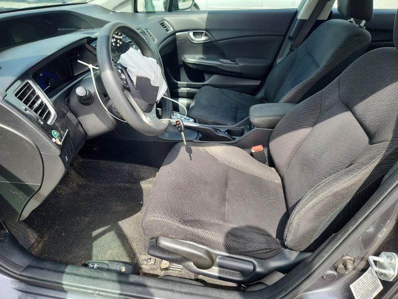 2013 Honda Civic VIN 19XFB2F52DE029533 COPART salvage auction — FRONT END, Ga - Cert Of Title-Salvage, sold $1,100 on 2026-09-08 (photo 7)