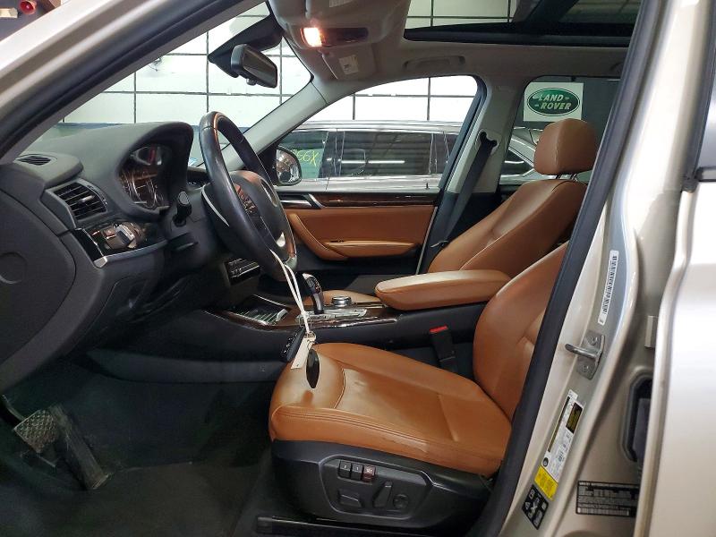 2015 BMW X3 VIN 5UXWX9C53F0D61914 COPART salvage auction — FRONT END, MA - CERT OF TITLE-SALVAGE, sold $2,000 on 2026-07-30 (photo 7)
