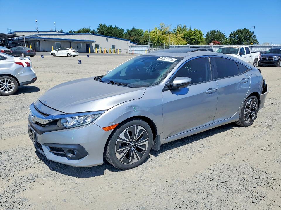 2018 Honda Civic VIN JHMFC1F72JX043757 COPART salvage auction — REAR END, CA - SALVAGE CERTIFICATE, sold $4,050 on 2026-07-28 (photo 1)