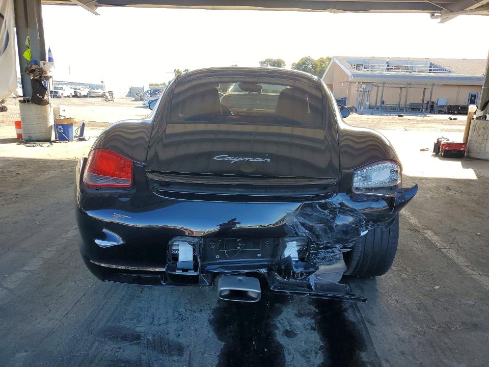 2009 Porsche Cayman VIN WP0AA29869U760168 COPART salvage auction — REAR END, Ca - Salvage Certificate, sold $10,300 on 2026-08-04 (photo 6)