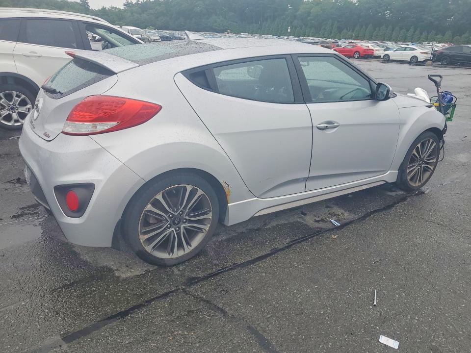 2016 Hyundai Veloster VIN KMHTC6AE3GU290024 COPART salvage auction — FRONT END, Ri - Salvage Certificate Of Title, sold $475 on 2026-07-28 (photo 3)