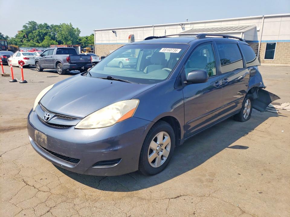 2009 Toyota Sienna VIN 5TDZK23C39S235358 COPART salvage auction — REAR END, CT - CERT OF TITLE-SALVAGE, sold $600 on 2026-07-14 (photo 1)