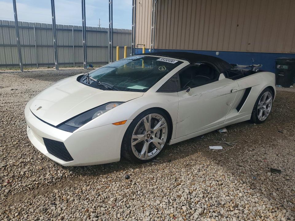 2007 Lamborghini Gallardo VIN ZHWGU22T17LA04972 — COPART salvage auction photo