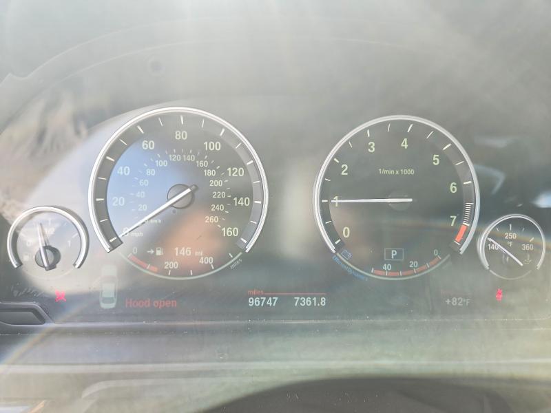 2014 BMW 5er VIN WBA5A7C54ED617739 COPART salvage auction — FRONT END, Wi - Junked Vehicle Bill Of Sale, sold $1,300 on 2026-08-17 (photo 9)