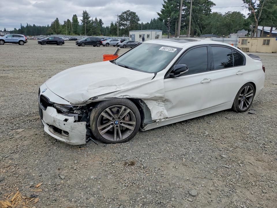 2014 BMW 3er VIN WBA3B9G56ENR90513 COPART salvage auction — FRONT END, Wa - Bill Of Sale, sold $2,150 on 2026-08-14 (photo 1)
