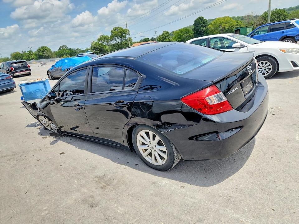 2012 Honda Civic VIN 19XFB2F83CE088583 COPART salvage auction — FRONT END, Tn - Salvage Certificate, sold $600 on 2026-07-27 (photo 2)