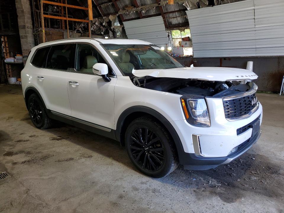 2022 Kia Telluride VIN 5XYP5DHC6NG257381 COPART salvage auction — FRONT END, NY - MV-907A SALVAGE CERTIFICATE, sold $6,600 on 2026-07-22 (photo 4)