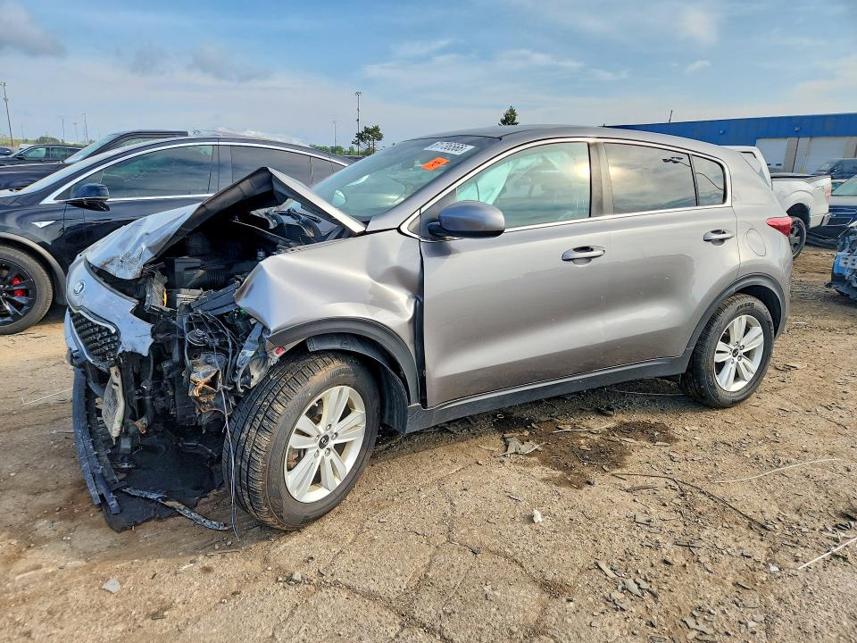 2019 Kia Sportage VIN KNDPM3AC4K7495813 COPART salvage auction — FRONT END, MI - CERTIFICATE OF TITLE, sold $1,950 on 2026-07-31 (photo 1)