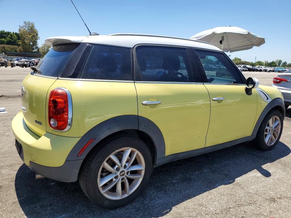 2012 Mini Countryman VIN WMWZB3C57CWM03255 COPART salvage auction — MECHANICAL, Ca - Dis/Dlr/Exp Only Clean Title, sold $850 on 2026-08-07 (photo 3)