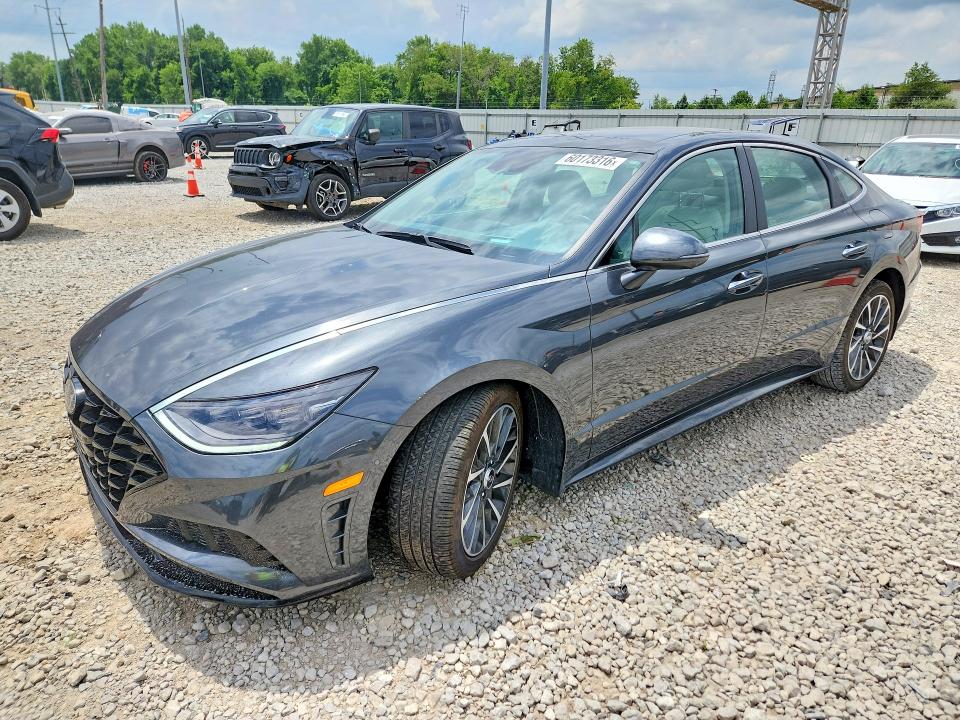 2022 Hyundai Sonata VIN KMHL34J23NA230429 COPART salvage auction — FRONT END, OH - CERT OF TITLE-SALVAGE, sold $4,300 on 2026-07-28 (photo 1)