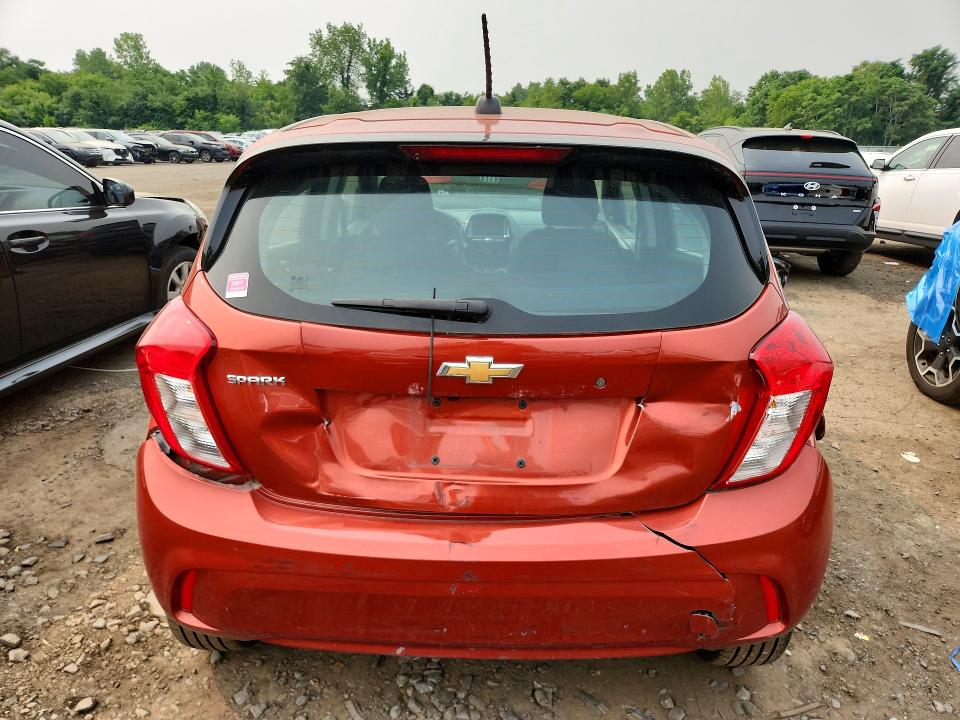 2021 Chevrolet Spark VIN KL8CB6SA0MC742590 COPART salvage auction — REAR END, CT - CERT OF TITLE-SALVAGE, sold $1,300 on 2026-07-31 (photo 6)