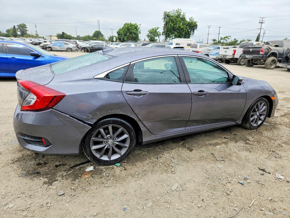 2019 Honda Civic VIN 19XFC1F36KE216762 COPART salvage auction — REAR END, Ca - Salvage Certificate, sold $5,900 on 2026-07-30 (photo 3)