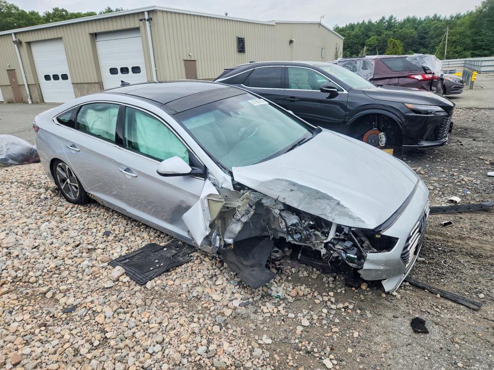 2018 Hyundai Sonata VIN KMHE34L38JA084067 COPART salvage auction — FRONT END, Ct - Cert Of Title-Salvage, sold $475 on 2026-07-28 (photo 4)