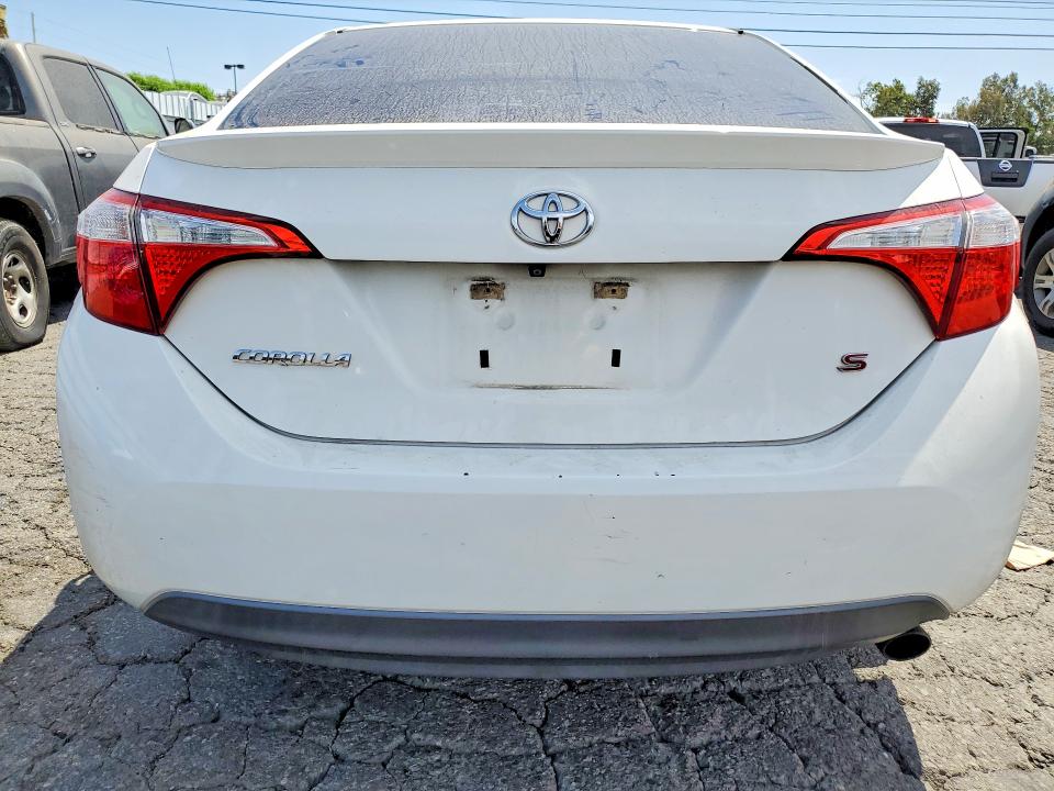 2016 Toyota Corolla VIN 5YFBURHE3GP543344 COPART salvage auction — FRONT END, Ca - Salvage Certificate, sold $2,950 on 2026-07-30 (photo 6)