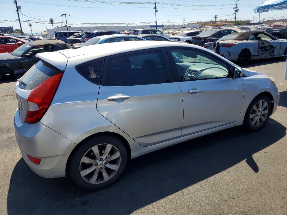 2012 Hyundai Accent VIN KMHCU5AE1CU004589 COPART salvage auction — SIDE, Ca - Dis/Dlr/Exp Only Clean Title, sold $250 on 2026-07-22 (photo 3)