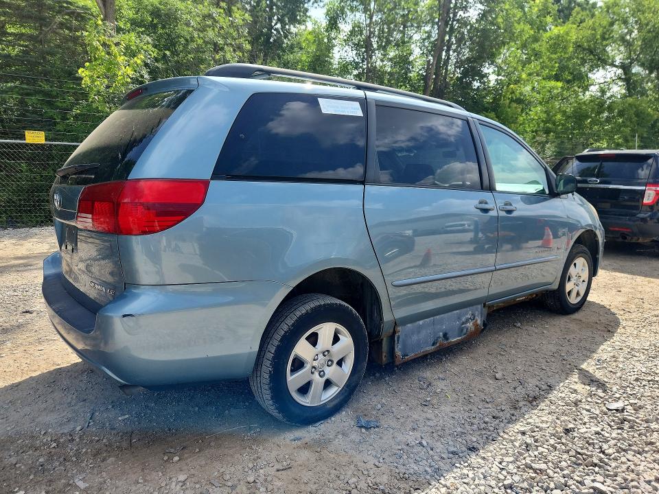 2004 Toyota Sienna VIN 5TDZA23C44S219018 COPART salvage auction — MECHANICAL, Oh - Certificate Of Title, sold $675 on 2026-07-29 (photo 3)