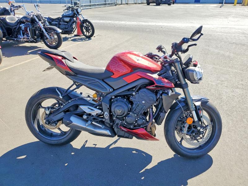 2025 Triumph motorcycle Street VIN SMTA614K3STCG2567 COPART salvage auction — SIDE, CA - SALVAGE CERTIFICATE, sold $100 on 2026-07-30 (photo 1)