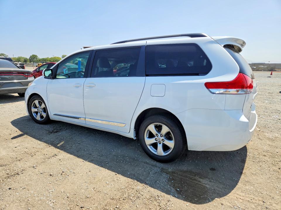 2013 Toyota Sienna VIN 5TDKK3DC7DS368512 COPART salvage auction — FRONT END, CA - SALVAGE CERTIFICATE, sold $775 on 2026-07-24 (photo 2)