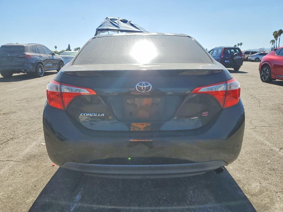 2015 Toyota Corolla VIN 5YFBURHE7FP180044 COPART salvage auction — VANDALISM, Ca - Salvage Certificate, sold $60 on 2026-07-21 (photo 6)