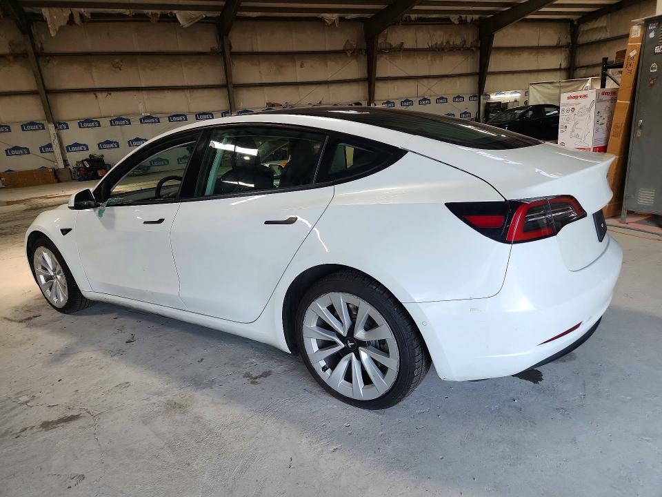 2022 Tesla Model 3 VIN 5YJ3E1EAXNF368698 COPART salvage auction — VANDALISM, Ga - Certificate Of Title, sold $9,800 on 2026-07-22 (photo 2)