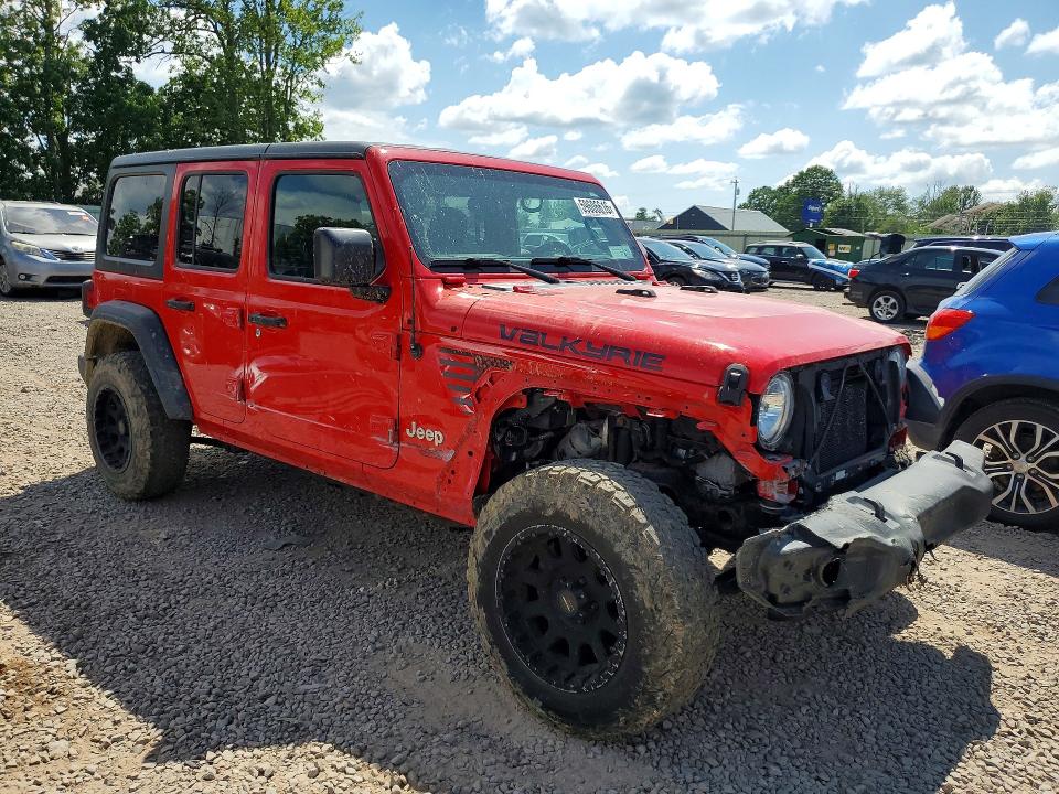 2018 Jeep Wrangler / VIN 1C4HJXDG2JW183464 COPART salvage auction — FRONT END, Ny - Mv-907A Salvage Certificate, sold $8,200 on 2026-08-31 (photo 4)