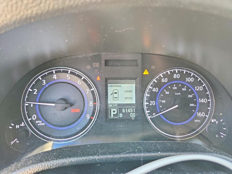 2013 Infiniti VIN JN1CV6FE6DM771942 COPART salvage auction — FRONT END, Tx - Salvage Vehicle Title, sold $2,950 on 2026-07-30 (photo 9)