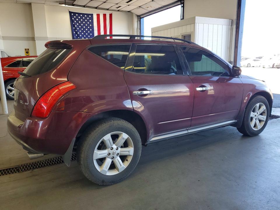 2006 Nissan Murano VIN JN8AZ08W06W530871 COPART salvage auction — FRONT END, WA - BILL OF SALE, sold $250 on 2026-07-24 (photo 3)