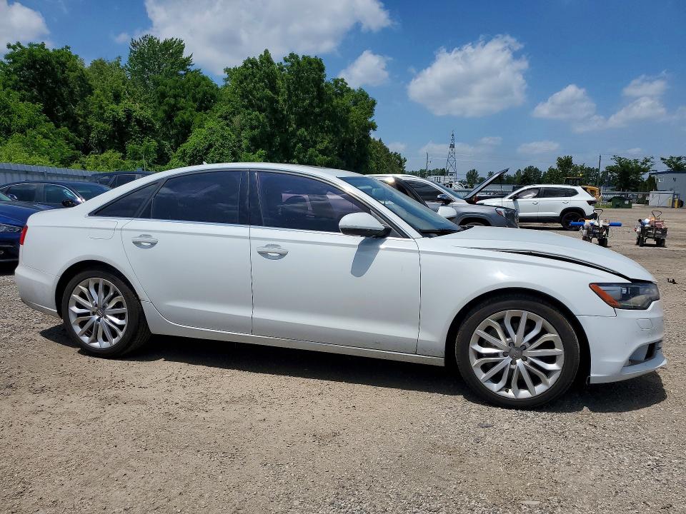 2012 Audi A6 VIN WAUHGCFC1CN121593 COPART salvage auction — FRONT END, On - Permit No Brand - Unfit, sold $1,100 on 2026-07-28 (photo 4)