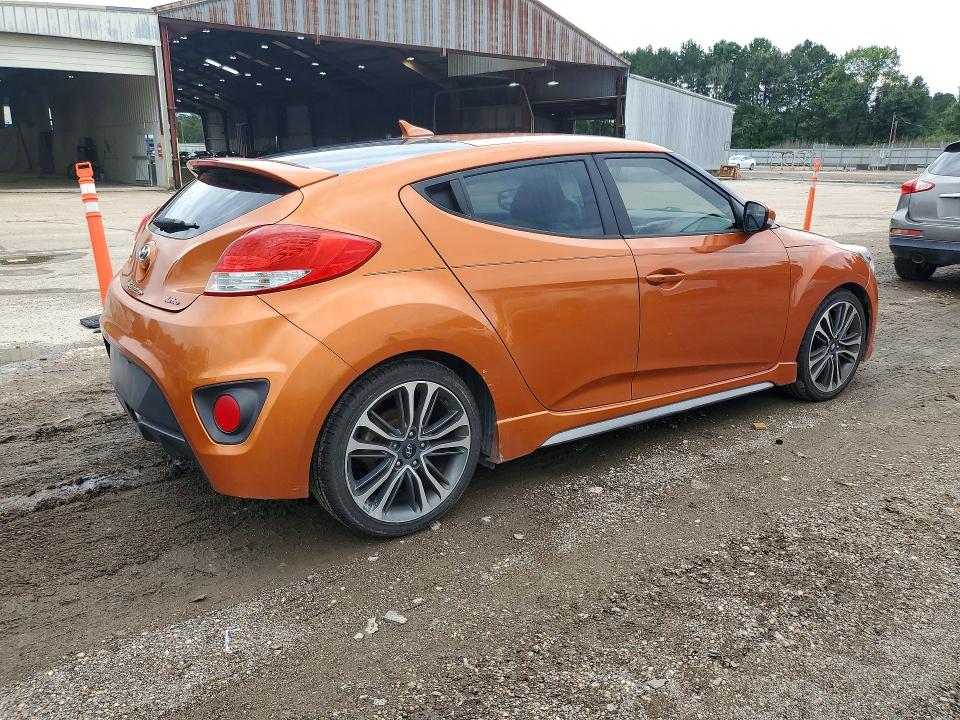 2016 Hyundai Veloster VIN KMHTC6AE1GU302736 COPART salvage auction — MINOR DENT/SCRATCHES, LA - CERTIFICATE OF TITLE, sold $1,250 on 2026-07-17 (photo 3)