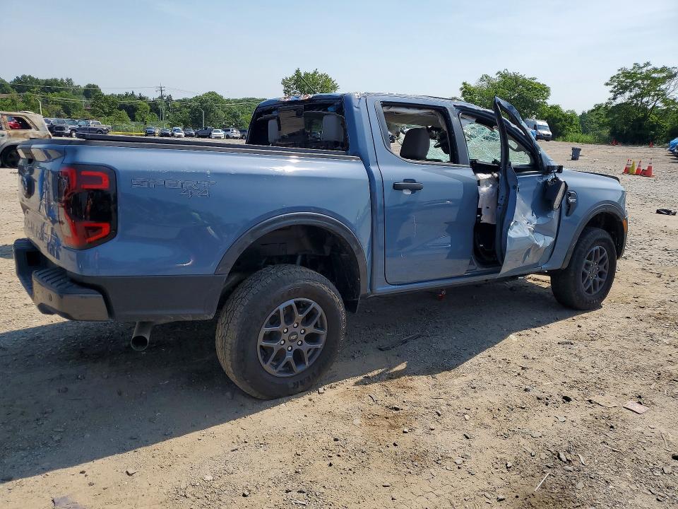 2024 Ford Ranger VIN 1FTER4HP8RLE00324 COPART salvage auction — ROLLOVER, Mi - Scrap Certificate Of Title (P), sold $8,600 on 2026-07-30 (photo 3)