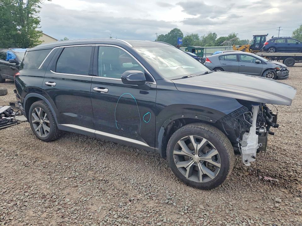 2022 Hyundai Palisade VIN KM8R4DHE8NU471473 COPART salvage auction — FRONT END, Ny - Mv-907A Salvage Certificate, sold $6,300 on 2026-07-13 (photo 4)