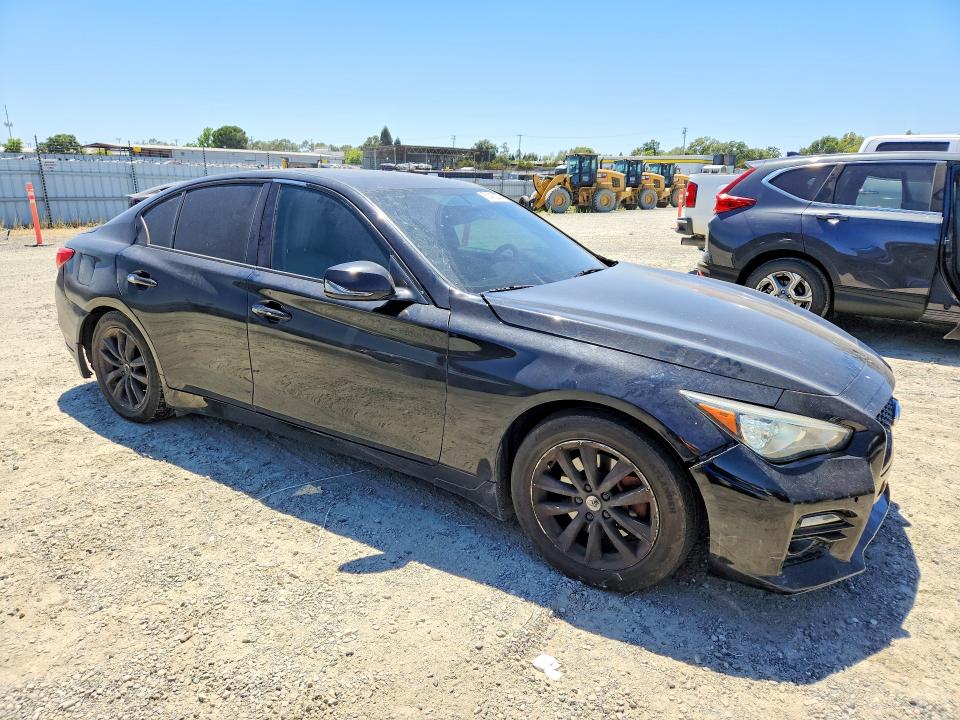 2016 Infiniti Q50 VIN JN1EV7AP3GM305994 COPART salvage auction — FRONT END, CA - SALVAGE CERTIFICATE, sold $625 on 2026-07-23 (photo 4)