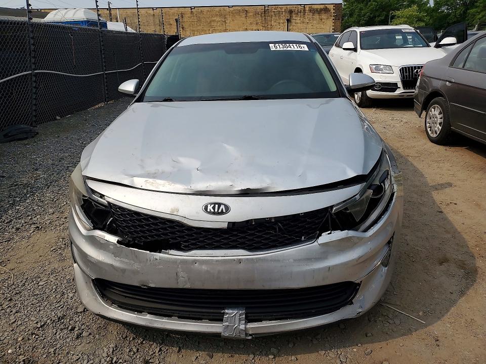 2018 Kia Optima VIN 5XXGT4L34JG236461 COPART salvage auction — FRONT END, Md - Certificate Of Title, sold $125 on 2026-07-28 (photo 5)