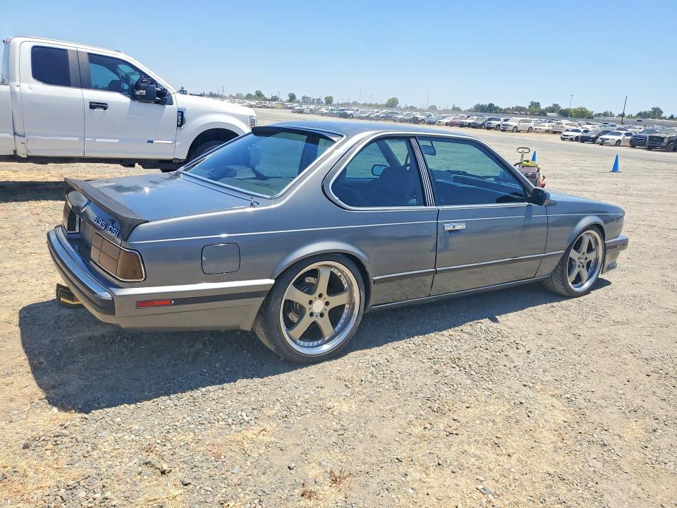 1989 BMW 6 series VIN WBAEC8411K3268049 COPART salvage auction — NORMAL WEAR, CA - DIS/DLR/EXP ONLY CLEAN TITLE, sold $7,000 on 2026-08-04 (photo 3)