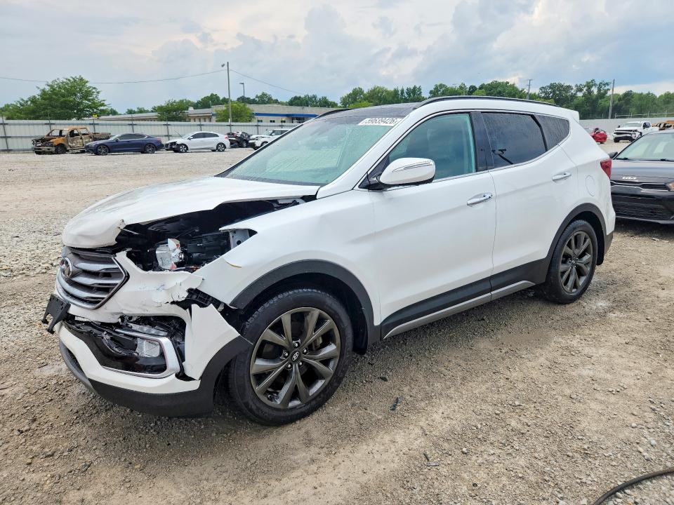 2018 Hyundai Santa fe VIN 5XYZW4LA1JG564284 COPART salvage auction — FRONT END, Ky - Cert Of Title-Salvage, sold $1,200 on 2026-07-30 (photo 1)