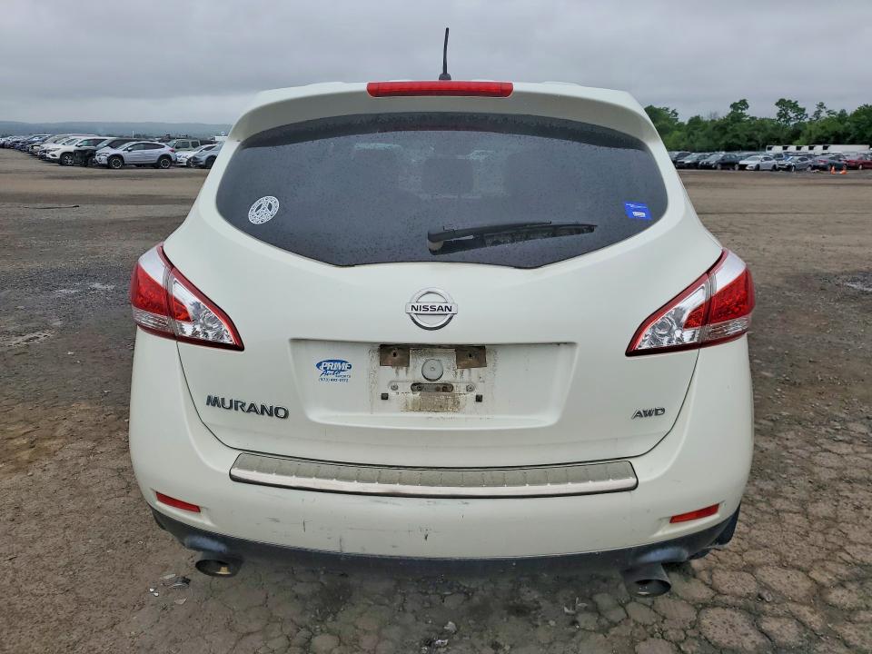 2011 Nissan Murano VIN JN8AZ1MW5BW187240 COPART salvage auction — FRONT END, Pa - Certificate Of Salvage, sold $425 on 2026-07-10 (photo 6)