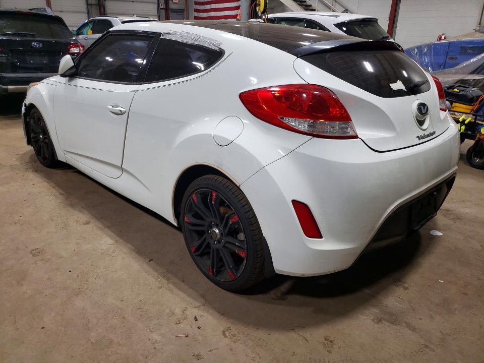2012 Hyundai Veloster VIN KMHTC6AD6CU072063 COPART salvage auction — WATER/FLOOD, Ct - Cert Of Title-Flood Salvage, sold $475 on 2026-07-24 (photo 2)