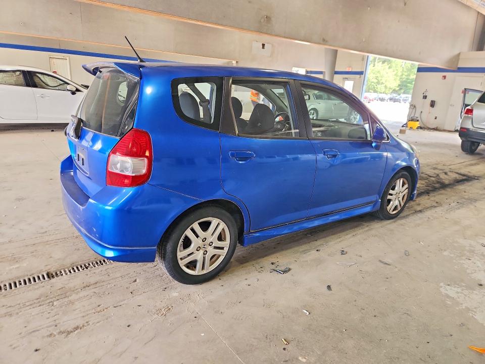 2007 Honda Fit VIN JHMGD38697S036814 COPART salvage auction — SIDE, VA - CERT OF TITLE - SALVAGE, sold $625 on 2026-07-24 (photo 3)