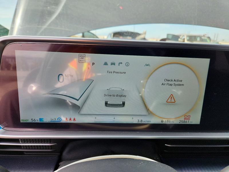 2023 Hyundai Ioniq 6 VIN KMHM24AA7PA037198 COPART salvage auction — FRONT END, AZ - CERT OF TITLE - SALVAGE, sold $8,900 on 2026-08-07 (photo 9)