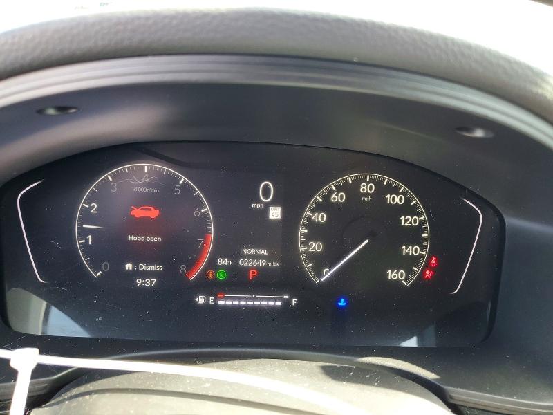 2024 Honda Civic VIN 2HGFE2F5XRH507220 COPART salvage auction — FRONT END, Fl - Cert Of Title Slvg Rebuildable, sold $9,200 on 2026-08-21 (photo 9)