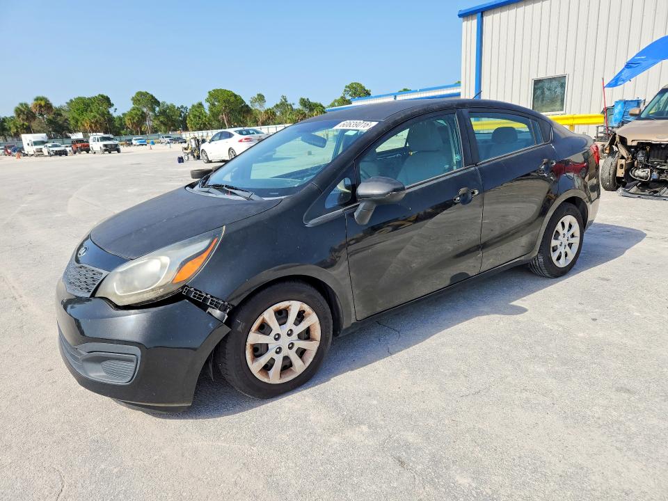 2015 Kia Rio VIN KNADM4A30F6487225 COPART salvage auction — FRONT END, Fl - Certificate Of Title (P), sold $225 on 2026-07-29 (photo 1)