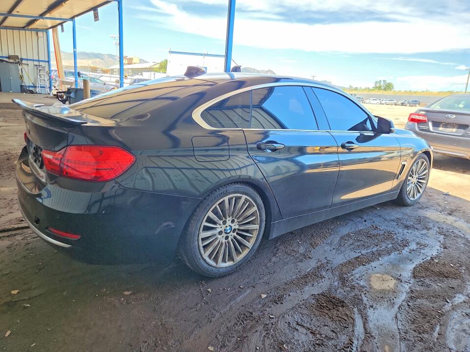 2015 BMW 4er VIN WBA4A7C5XFD413251 COPART salvage auction — FRONT END, Co - Dis/Dlr/Exp Only Clean Title, sold $1,200 on 2026-08-12 (photo 3)