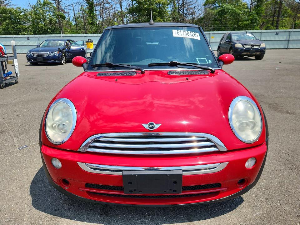 2008 Mini Cooper VIN WMWRF33508TG18153 COPART salvage auction — REAR END, NY - MV-907A SALVAGE CERTIFICATE, sold $450 on 2026-08-03 (photo 5)