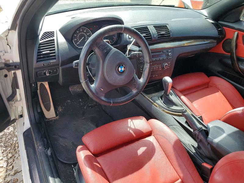 2012 BMW 1er VIN WBAUL7C5XCVM82750 COPART salvage auction — FRONT END, Tx - Salvage Vehicle Title, sold $2,650 on 2026-07-27 (photo 8)