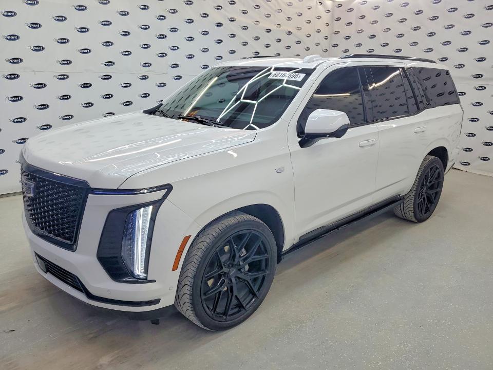 2025 Cadillac Escalade VIN 1GYS9FRL6SR382977 COPART salvage auction — MINOR DENT/SCRATCHES, TX - SALVAGE VEHICLE TITLE, sold $92,500 on 2026-07-31 (photo 1)