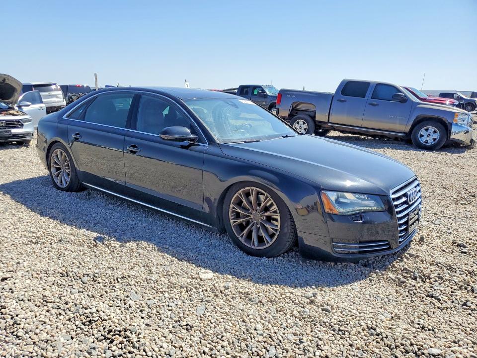 2013 Audi A8 VIN WAURGAFDXDN008261 COPART salvage auction — MINOR DENT/SCRATCHES, Tx - Certificate Of Title, sold $90 on 2026-07-28 (photo 4)