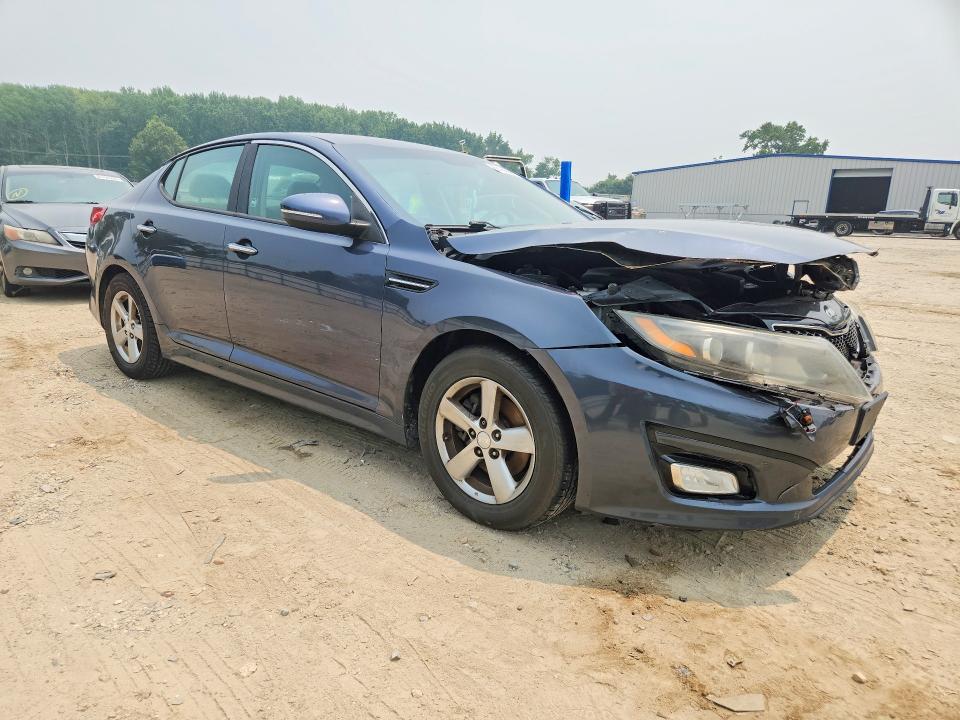 2015 Kia Optima VIN 5XXGM4A71FG424185 COPART salvage auction — FRONT END, Fl - Certificate Of Title, sold $100 on 2026-07-28 (photo 4)
