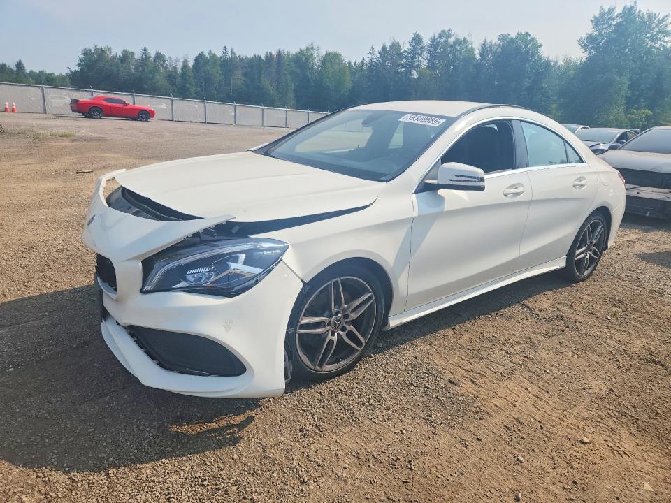 2018 Mercedes-benz Cla-klasse VIN WDDSJ4GB9JN663095 COPART salvage auction — FRONT END, On - Permit Salvage, sold $3,000 on 2026-08-18 (photo 1)