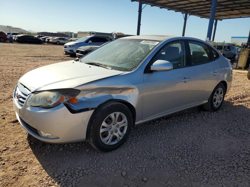 2010 Hyundai Elantra VIN KMHDU4AD8AU070575 COPART salvage auction — FRONT END, AZ - CERT OF TITLE - SALVAGE, sold $900 on 2026-07-16 (photo 1)