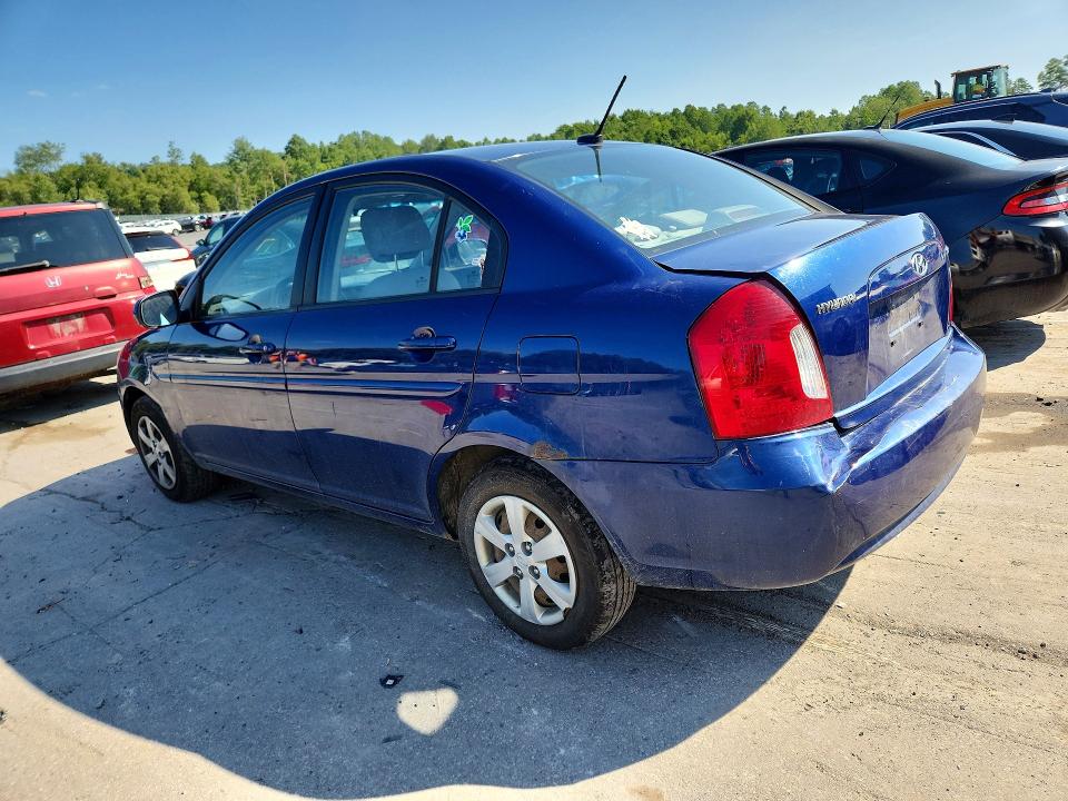 2010 Hyundai Accent VIN KMHCN4AC8AU406080 COPART salvage auction — REAR END, Pa - Certificate Of Salvage, sold $2 on 2026-07-29 (photo 2)